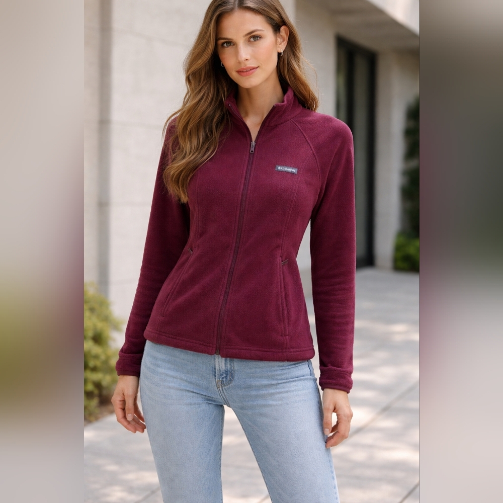 Columbia Women's Wine Full-Zip Fleece Jacket